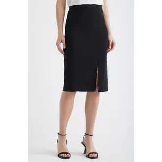 Anne Klein Pull-On Pencil Skirt in Anne Black at Nordstrom, Size Xx-Small