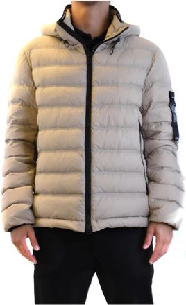 Peuterey Boggs KN Jacket - Heren - Gewatteerde jassen - Beige - 2XL - Leer - Jassen
