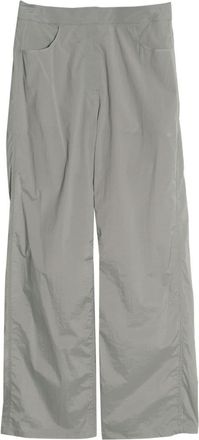 Amomento reversible flared trousers - women - Nylon/Spandex/Elastane - 0 - Grey