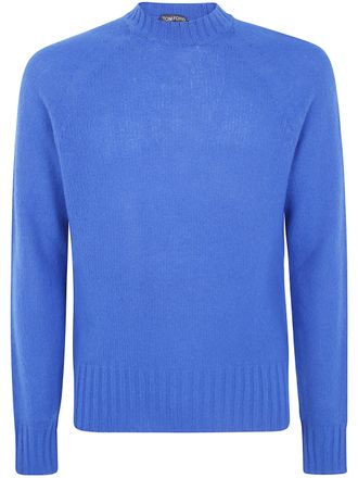 Tom Ford Sweater Seamless Brushed Cashmere Ls Crew Neck
