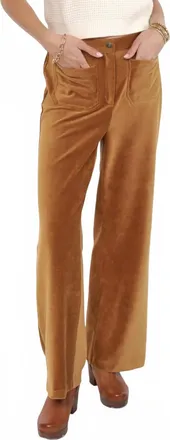 Sadie & Sage Morrison Corduroy Pants In Brown