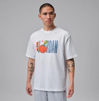 Nike Jordan Mens Jordan Graphic T-Shirt in White | IF3060-100
