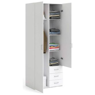 Tvilum Armadio Multiuso 2 Ante - Bianco 79x170h Cm