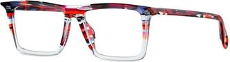 Theo Eyewear Occhiali squadrati - Rosso
