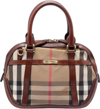 Burberry Pre-owned Handbags, female, Brown, Size: ONE SIZE Pre-owned The Bridle Orchard Handbag