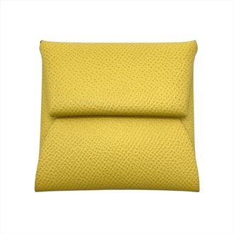 Herm&egrave;s Yellow Epsom Leather Coin Purse/Coin Case (Pre-Owned)
