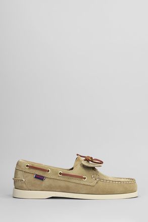 Sebago Portland Artisian Loafers In Beige Suede
