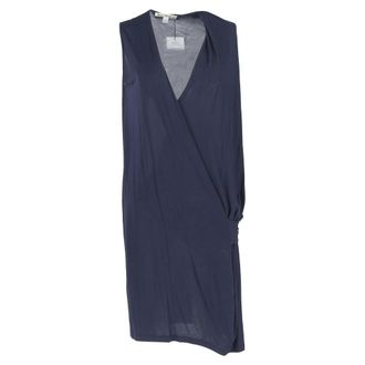 Acne Studios Natifa Dress in Navy Blue Lyocell