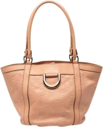 Gucci Pre-owned Tote Bags, female, Pink, Size: ONE SIZE Pre-owned Vintage Tote Bag