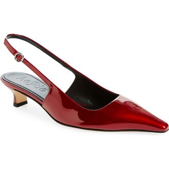 Aeyde Metallic Slingback Pump in Red Metallic at Nordstrom Rack, Size 9Us / 39Eu