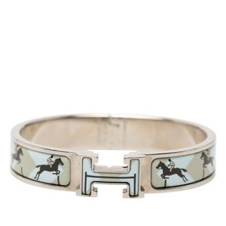 Herm&egrave;s Pre-owned Hermes Narrow Enamel Les Allures Clic H Bracelet PM Ladies 6D0P5IF7DIUDYXBS