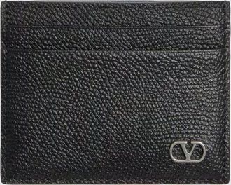 Valentino Garavani Portacarte di credito VLogo Signature in pelle a grana