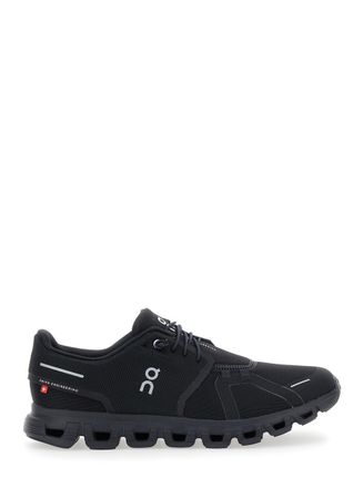 On Running Cloud 6 Black Low Top Sneakers With Mesh Details And Logo On Running The Side In Tech Fabric Man