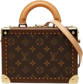 Louis Vuitton Pre-owned Mini Handbag - Dames - Vintage Mini Tas - Bruin - ONE Size - Leer - Vintage