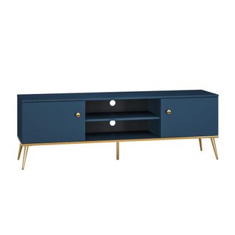 Petits Meubles Mueble TV 2 puertas estratificado Azul