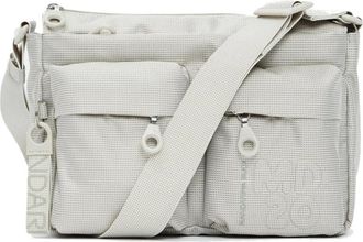 Mandarina Duck Tassen, Dames, Wit, ONE Size, Polyester, Iridescent Crossbody Tas