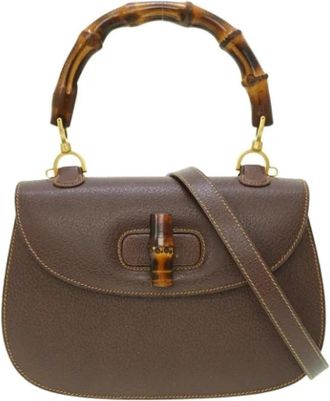 Gucci Pre-owned Fabric gucci-bags - Dames - Vintage Handtas - Bruin - ONE Size - Vintage