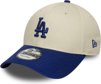 New Era Los Angeles Dodgers MLB 9Forty Contrast Visor Cap Beige