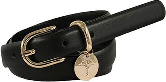 Joop Lederg&uuml;rtel JOOP, Damen, Gr. 100, schwarz, Rindsleder, G&uuml;rtel Lederg&uuml;rtel, mit Dornschliesse und Logo-Anh&auml;nger, Breite 2cm