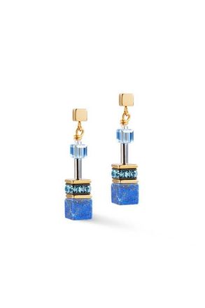 Coeur de Lion Geocube Iconic Precious Earrings in Blue at Nordstrom
