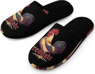 Generic Regulate Your Cock Cotton Slippers for Men Memory Foam House Slippers Soft Anti-skid Sole Indoor Outdoor Shoes