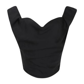 Vivienne Westwood Sleeveless Tops, female, Black, 2XS, Sunday Corset Top