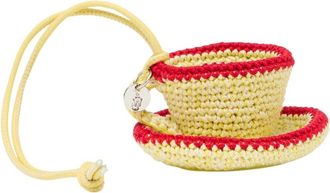 J.W.Anderson Theekop Bedel - Dames - Sleutelhangers & Tashangers - Geel - ONE Size - Katoen - Accessoires