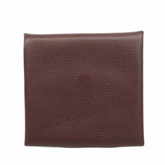 Herm&egrave;s Bordeaux Coin Purse/Coin Case (Pre-Owned)