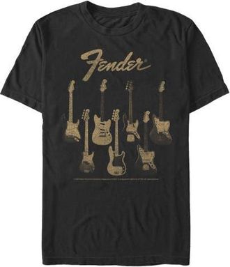 Fender Mens Fender Distressed Guitars Group Graphic T-Shirt in Black at Nordstrom, Size Xxx-Large