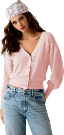 Guess Nina Cardigan - female - Guess - Cardigans - Pink - XL - Knitwear