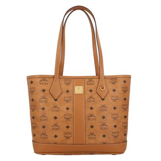 MCM Neuer Liz Shopper Klein in Visetos in Beige Monogram Handtasche Damen