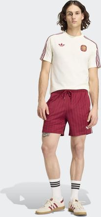 adidas Spain Originals - Pantaloncini bordeaux coll team 2-Rosso