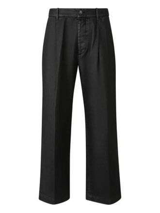 Nine In The Morning pleated cotton trousers - Black