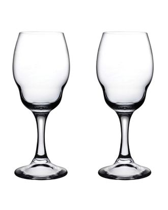 Nude Glass Set Of 2 Heads Up White Wine Glasses