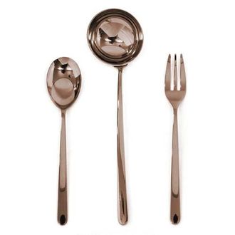 Mepra Linea Serving Set - 3 Pieces in Bronze at Nordstrom