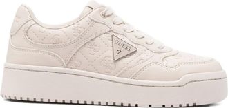 Guess Co monogram low-top sneakers - women - Polyurethane/Fabric/Rubber - 40 - Neutrals