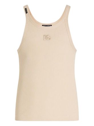 Dolce & Gabbana cotton tank top - Neutrals