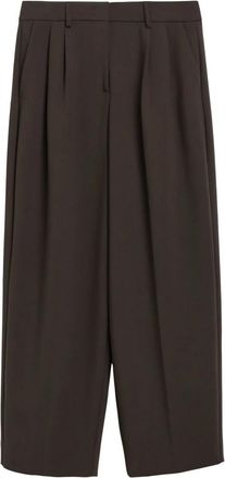 Comma Wijde broek - Dames - Wijde Broeken - Bruin - S - Broeken