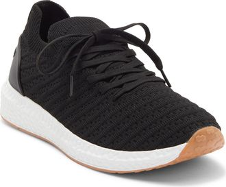 Elie Tahari Textured Knit Sneaker in Black/Gum at Nordstrom Rack, Size 7.5
