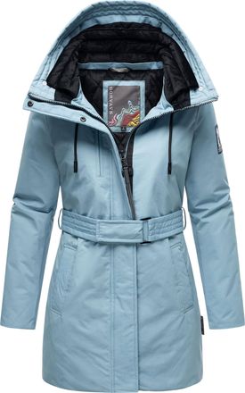 Navahoo Eishauch dames winterjas met fleecevoering en capuchon
