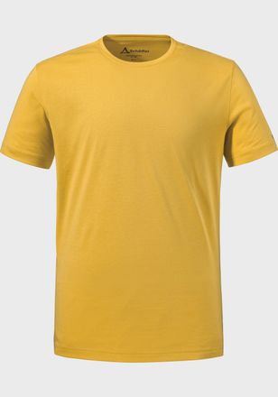 Sch&ouml;ffel Funktionsshirt SCH&Ouml;FFEL T Shirt Buchberg M, Herren, Gr. 46, gelb (5205, gelb), Oberstoff: 60% Baumwolle, 40% Polyester, Rundhals, Shirts Funktionsshir
