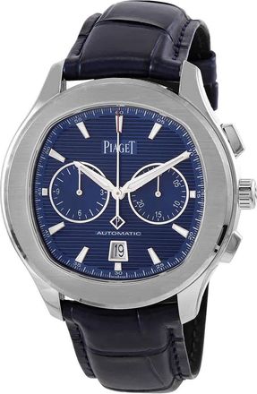 Piaget Polo S Chronograph Automatic Blue Dial Mens Watch G0A43002