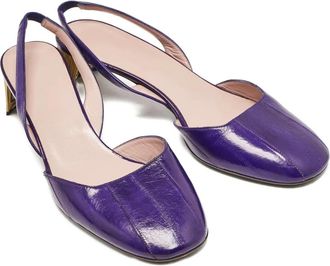 Gucci Pumps in pelle con cinturino posteriore 50mm - Viola