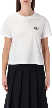 A.P.C. White Logo T-Shirt