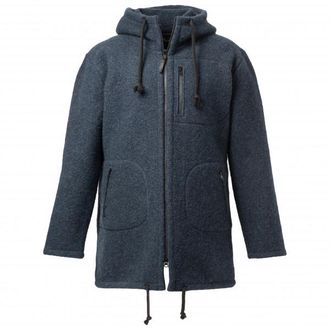 Mufflon Patrick Wollparka für Herren | grau/schwarz