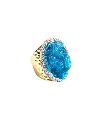 Eyecandy LA Eye Candy La Jessica Drusy Adjustable Ring