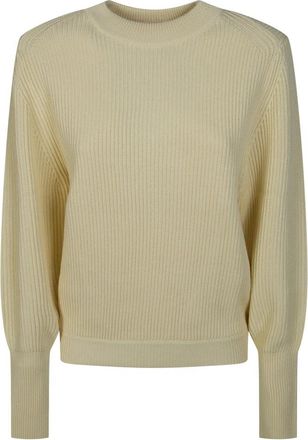 Victoria Beckham Relaxed Jumper - Dames - Ronde hals truien - Beige - M - Truien & Vesten