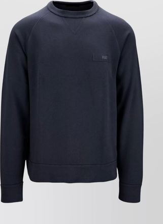 Fay crew neck raglan sleeves ribbed cuffs sweaters