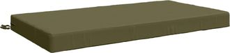 vidaXL Almohada Para El Asiento Soest 100% Poli&eacute;ster Verde Oliva Vidaxl