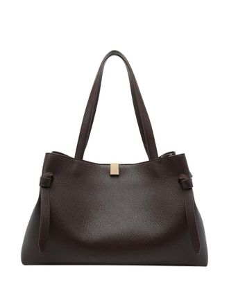 Yuzefi Gyoza leather tote bag - Brown